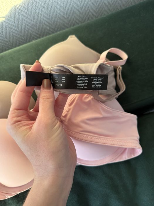 Якісний юстгальтер або набір  75В  DKNY рожевий і тілесний