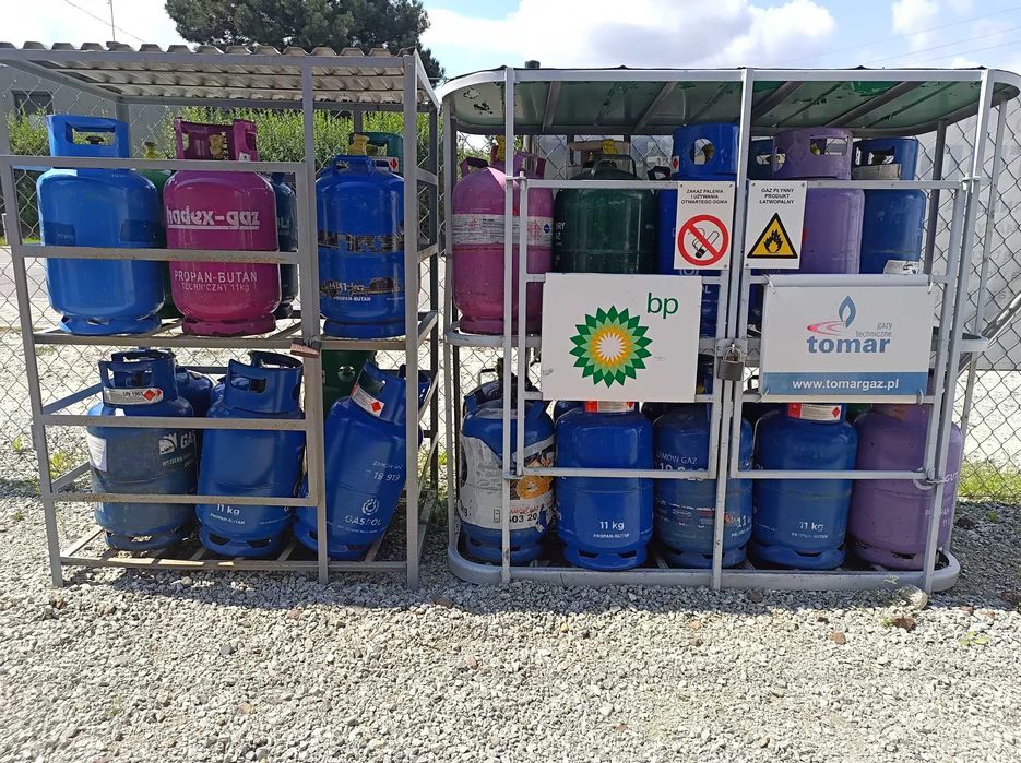 Wymiana butli gazowych  gaz  grill gazowy kuchenka butla