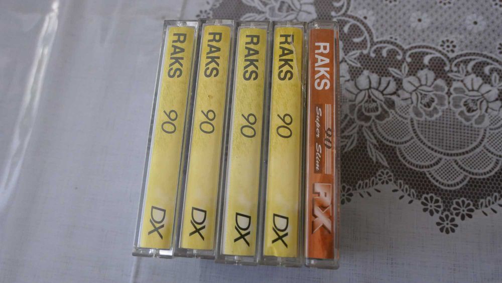 Kasety magnetofonowe RAKS DX x4 RX x1 kaseta