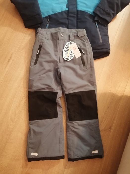 Kurtka narciarska, spodnie narciarskie, 134, nowe