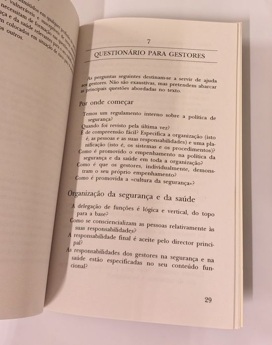 Gestão da Segurança e da Saúde