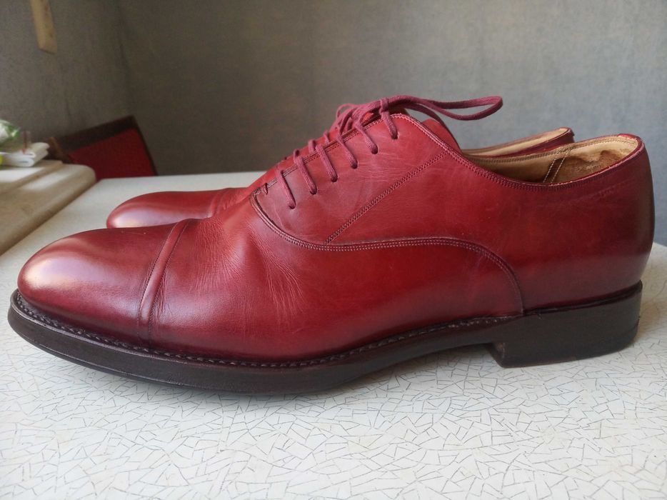 Кожаные туфли оксфорды BALLY, размер US7,5D, стелька 27 см
