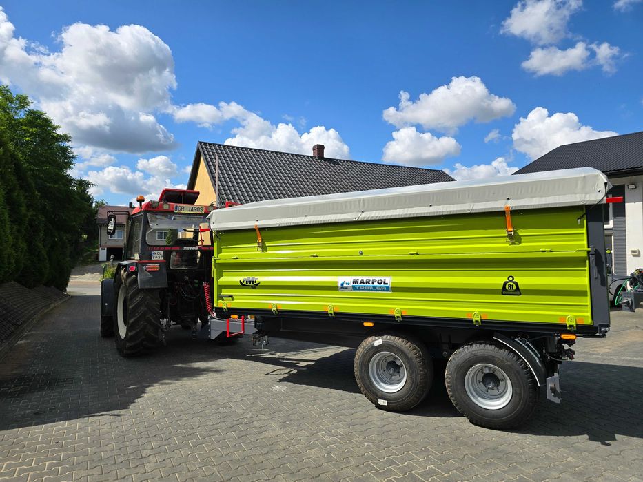 Przyczepa rolnicza MARPOL -TRAILER Przyczepa tandem burtowy 8 ton