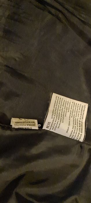 Krotki prosty płaszcz (kurtka) z miękkiej skóry rozm. S