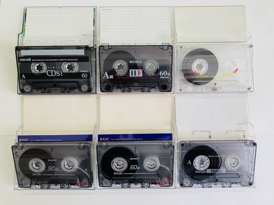 Аудіокасети Sony, Scotch, Victor, Maxell