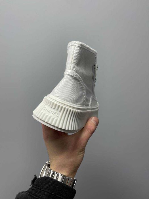 Кросівки Chanel Sneakers Platform White premium | Кроссовки жіночі
