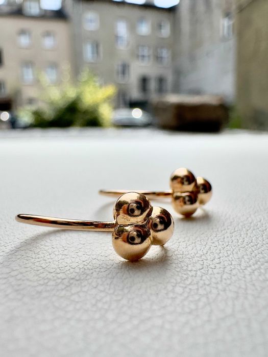 Złote kolczyki – próba 585, 1.43 g | Elegancki, nowoczesny design p.520