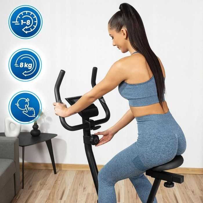 Велотренажер Gymtek XB1400 До 150 кг. (Польща) Магнітний велотренажер для дому. Маховик 8кг. Велотренажер магнитный