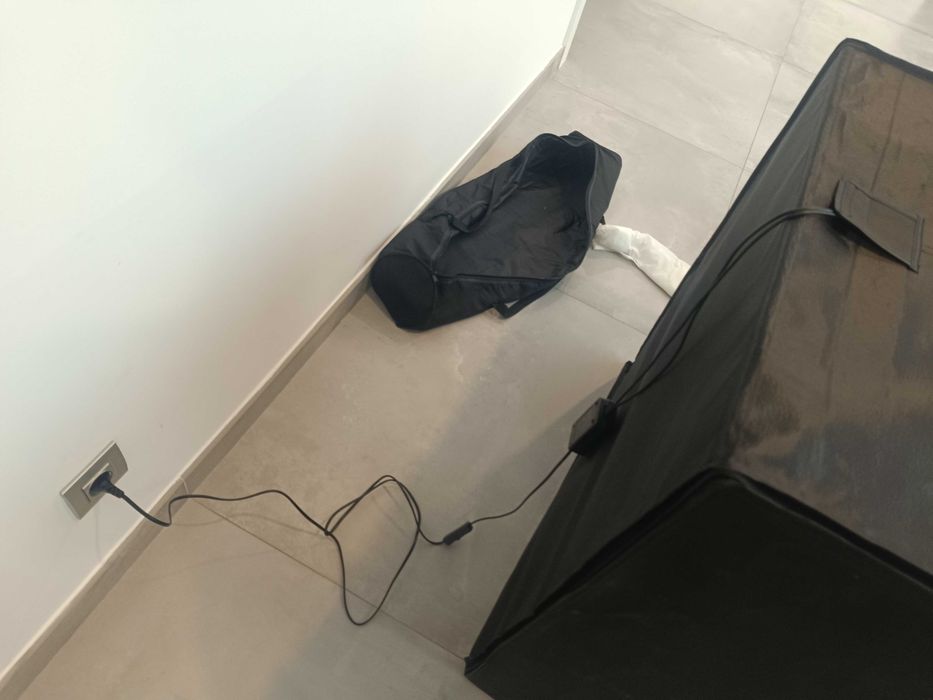 Tenda de Estúdio Fotográfico LED Portátil Amzdeal 80x80cm (Completa)