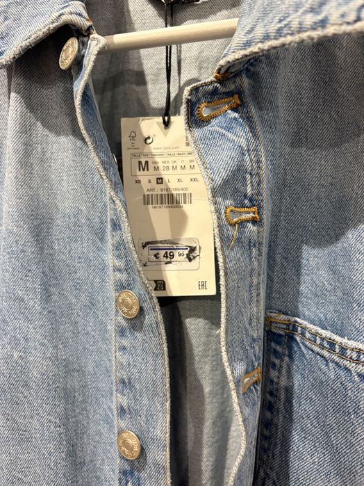 Zara kombinezon jeansowy rozmiar M