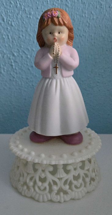 Boneca comunhão para bolo