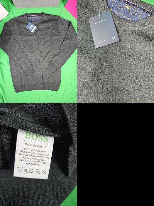 Sweter męski Hugo Boss z dzianiny z malym logo tommy swetry HB