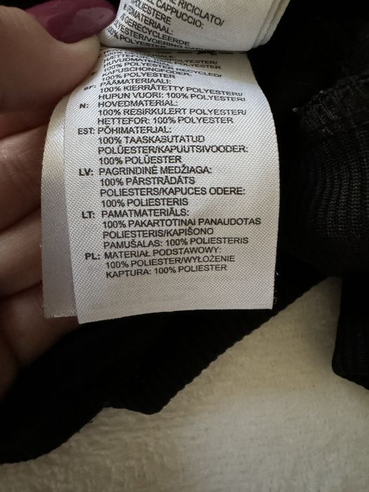 Czarna Bluza z kapturem Adidas rozmiar 92