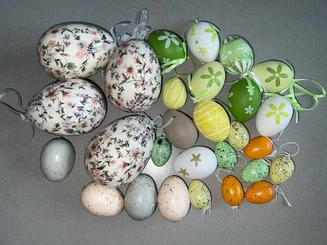 WIELKANOC mega zestaw ozdób na Święta Wielkanocne 121 szt.