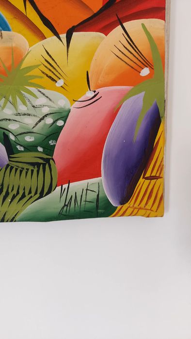 Tela/Pintura colorida da República Dominicana