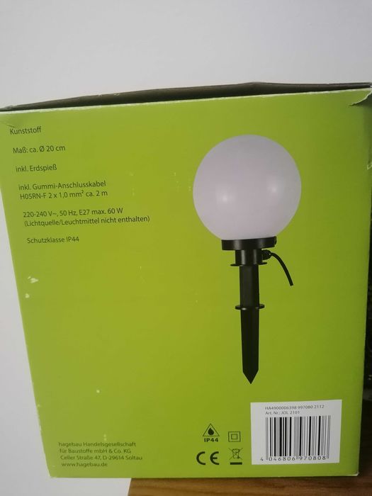 Luz de jardim amovivel