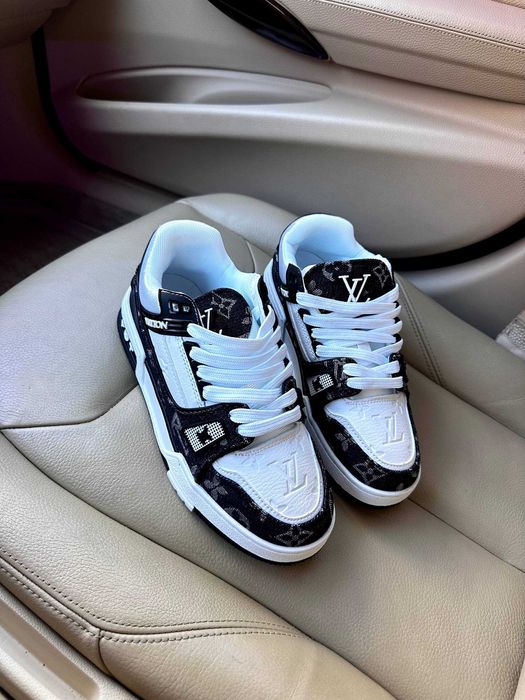 Кросівки Louis Vuitton Trainer Sneaker Black Кроссовки Луи Витон  36 - 45