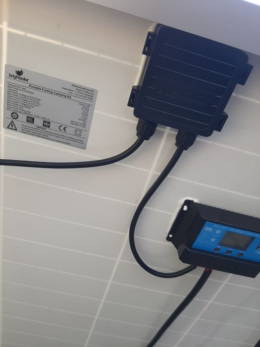 Переносна, складна сонячна панель 200Вт. Зарядка 12В, Зарядка USB