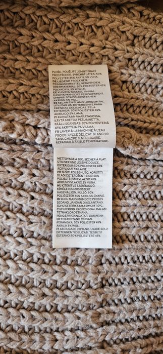 Damski beżowy półgolf  na zime H&M