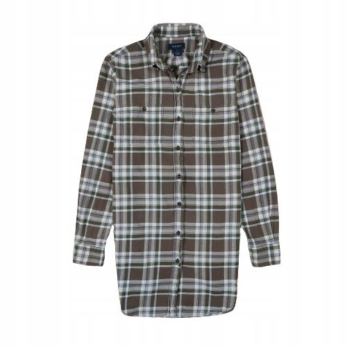 GANT Koszula W Kratę Damska Logowana r. 40