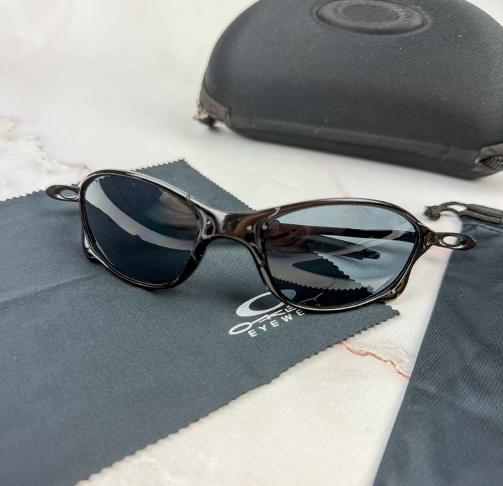 Сонцезахисні окуляри Oakley Juliet Black / Спортивные очки Оаклей y2k / Солнцезащитные брендовые очки opium archive