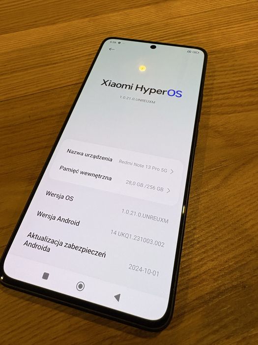 Redmi Note 13 Pro 5G  256 GB super stan