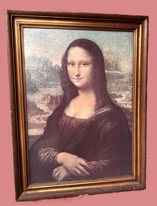 Quadro “Mona Lisa” de Leonardo Da Vinci estampa 60x80 cm