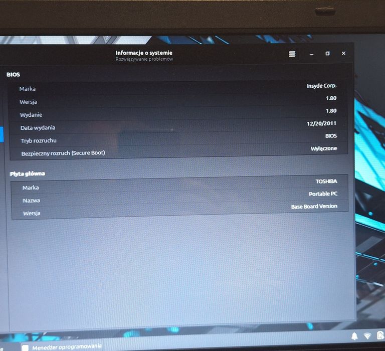 Toshiba Satellite – Szybki SSD | 6GB RAM | Linux Mint | Gotowy do pra
