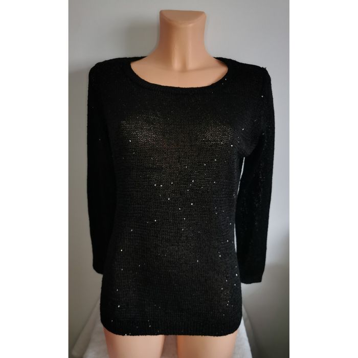 Sweter w cekiny błyszczący