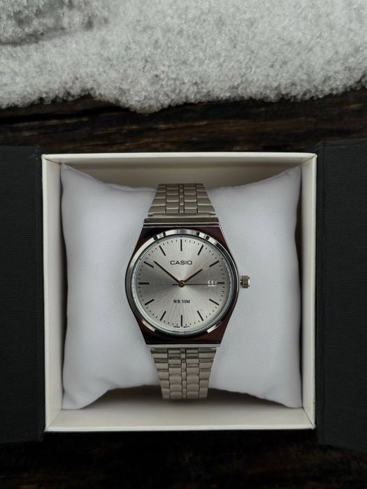 Годинник Casio silver •касио касіо часы наручний•на подарунок аксесуари чоловічий