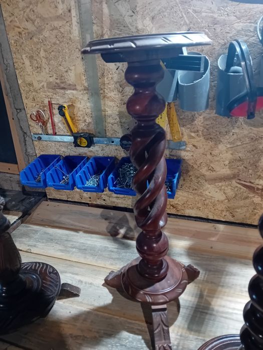 Suporte flores madeira