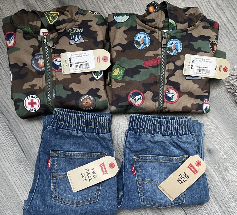 Дитячий костюм Levi’s, розмір на 5-6 років (110-116 см). НОВИЙ.