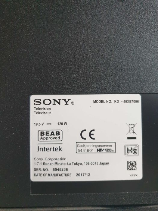 Телевізор Soni на запчастини