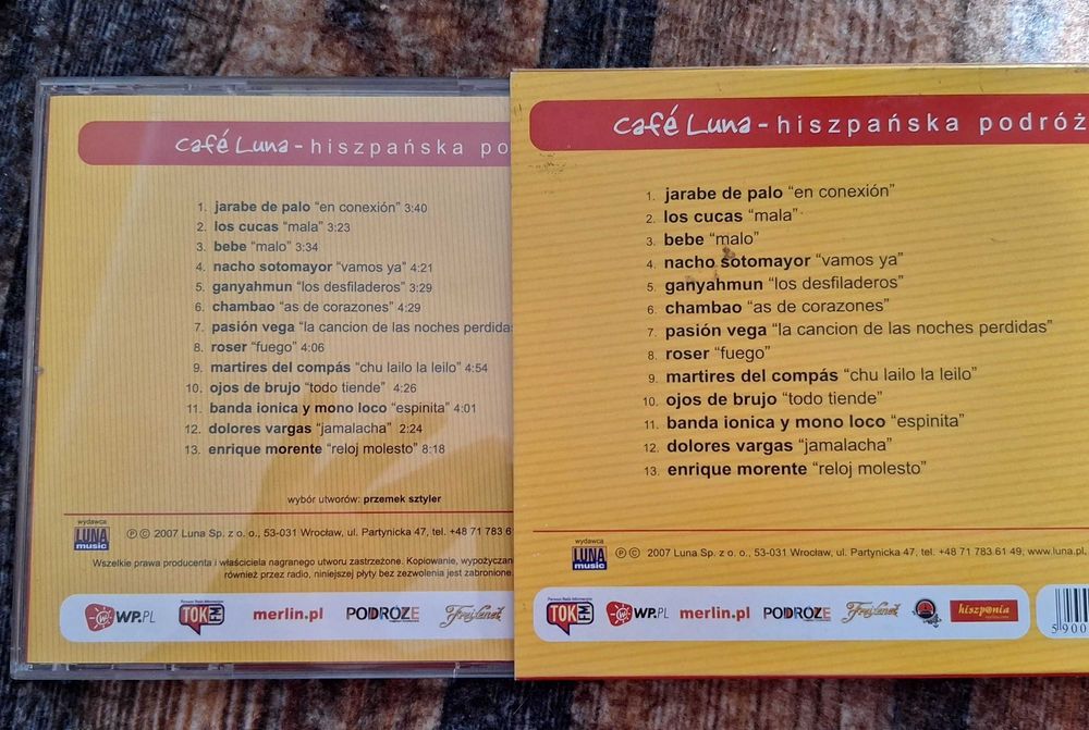 Cafe Luna - hiszpańska podróż - CD