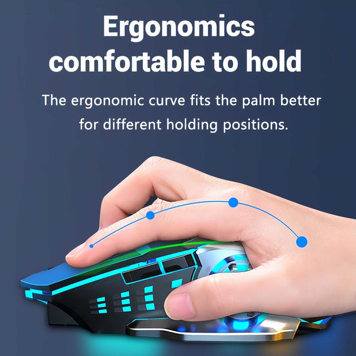 Бездротова ігрова миш з підсвіткою