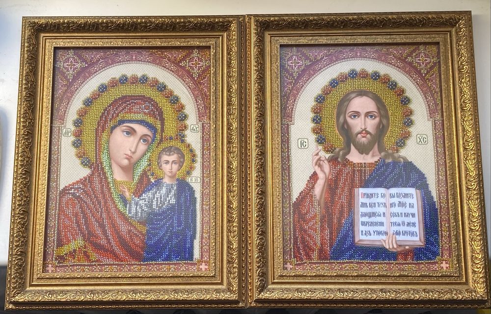 Ікони з бісеру ручної роботи