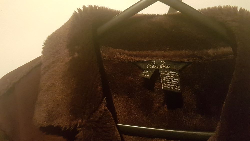 Casaco comprido Zara castanho escuro