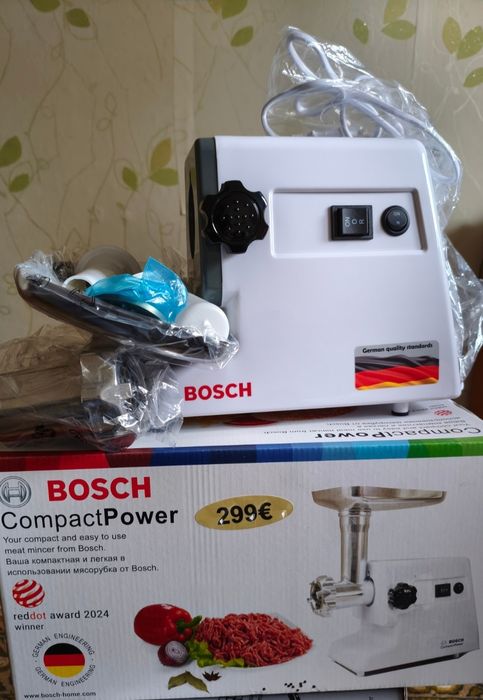 Нова,мощна м'ясорубка фірми BOSCH