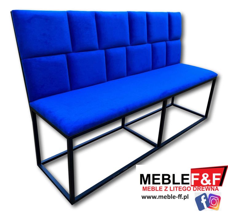 Ławki restauracyjne tapicerowane loft