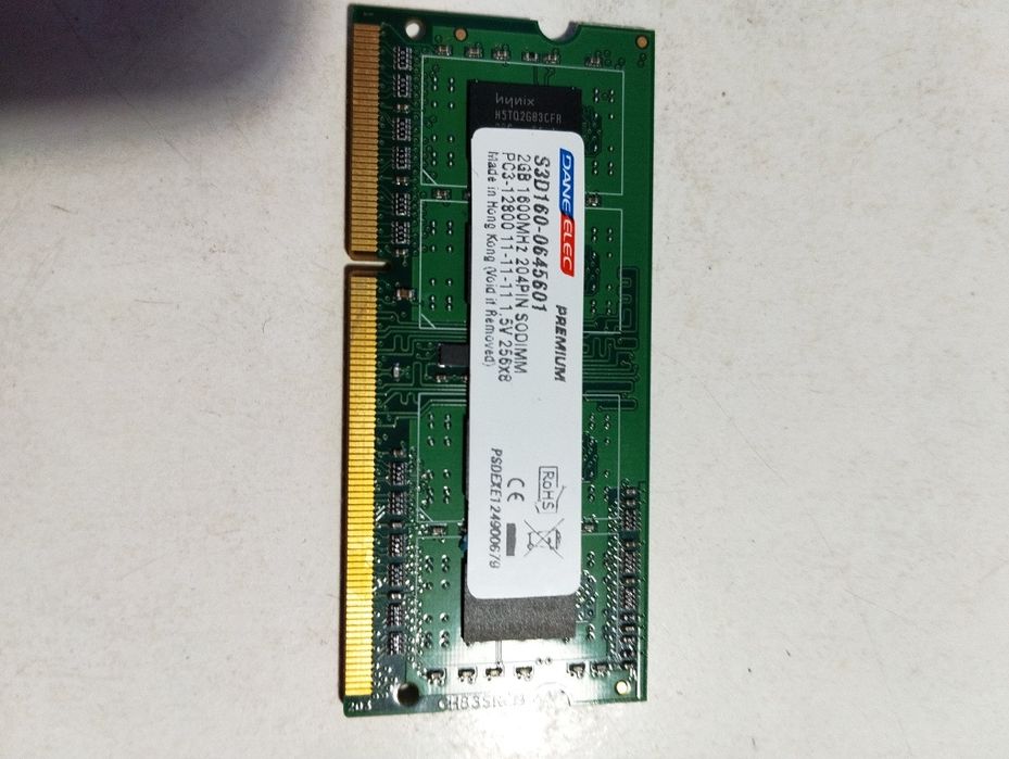 Kość RAM 2GB PC3 1600 MHz