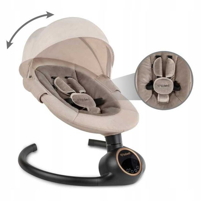Kidwell Reve Elektryczny Bujaczek Huśtawka 2w1 Gold/Beige *NOWE*