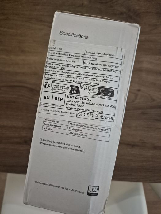 Projetor LED portátil
