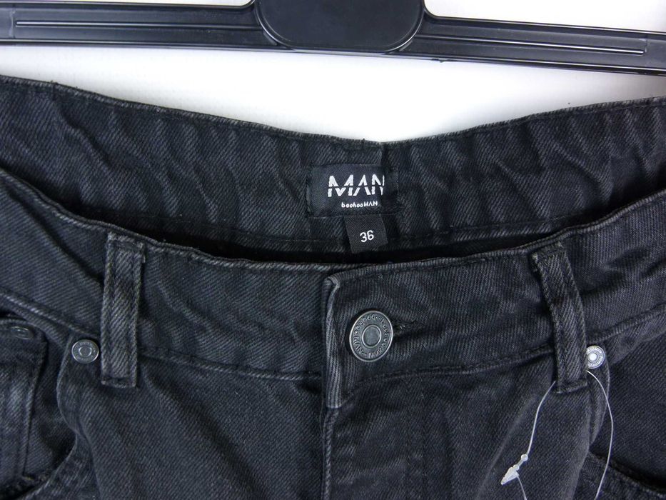 Boohoo baggy rigid jeans szerokie nogawki z metką W36 - L