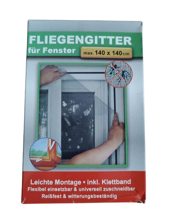 Nowa siatka na okno do przyczepienia na muchy robaki moskitiera 140