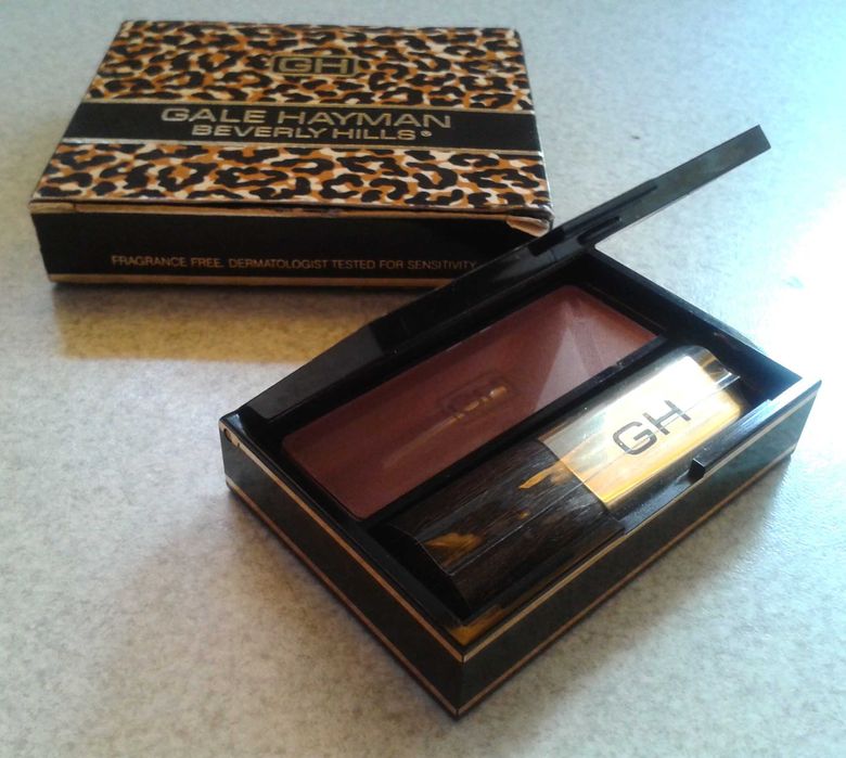 nowy róż Gale Hayman Beverly Hills California Bronze zestaw lusterko