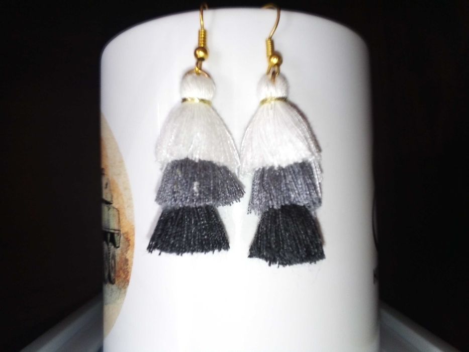 Kolczyki frędzle - chwasty -