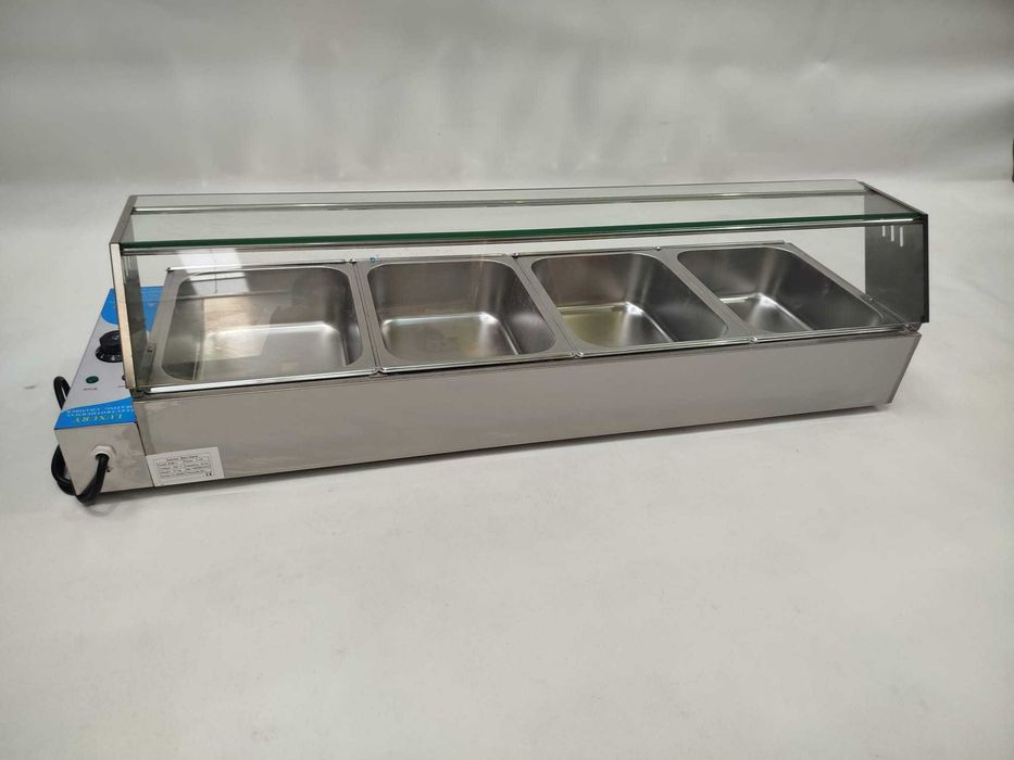 Vitrine Banho-Maria Com Cuvetes GN 1/2- NOVA