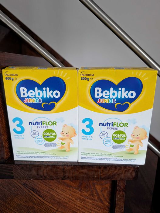 Mleko Bebiko 3  600 g Nowe 2 szt