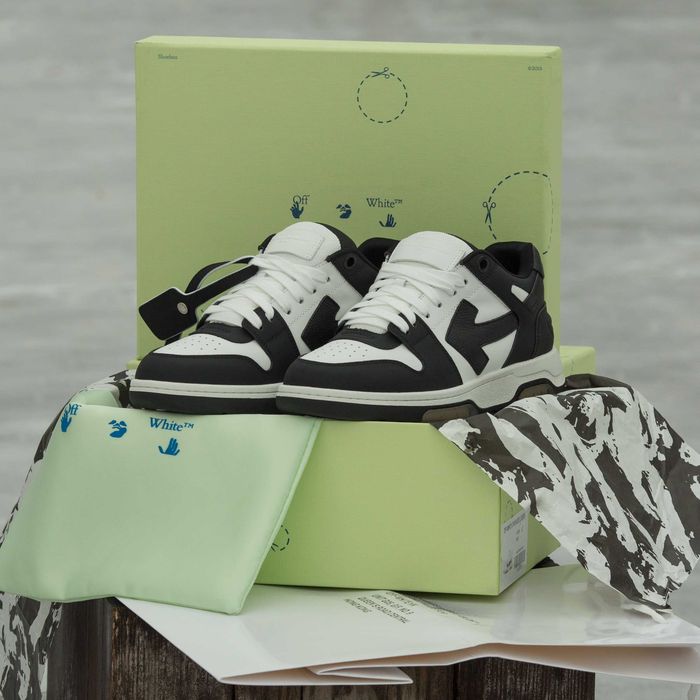 Кросівки Off White Out Of Office Black - White (Luxe)