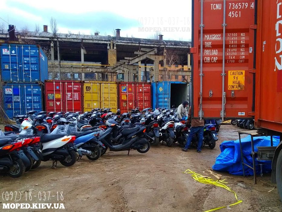 Honda Dio 18 желтый скутер мопед из Японии с контейнера купить